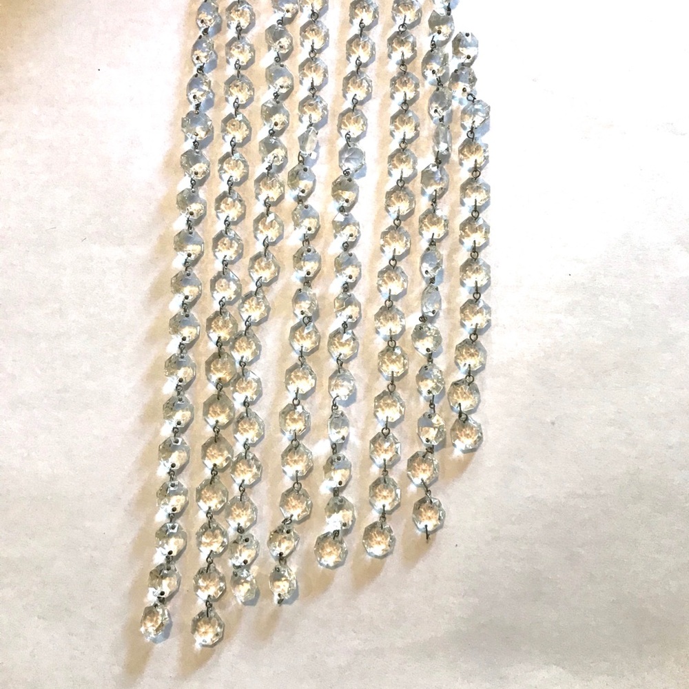 130 Antique 3/4” Wide Glass Chandelier Prisms Boho - Picture 4 of 5